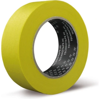 Afbeelding van Technotape afplakband SPX geel 50 mm rol m