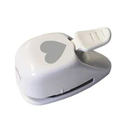 Afbeelding van Artoz Papierpons, kaartenpons, hartvormig, 31 mm, stansperforator voor het knutselen van kaarten Kerstmis, uitnodigingen, bruiloft, doop, lieve groeten en nog veel meer