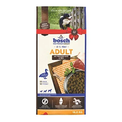 Afbeelding van Bosch Adult met eend &amp; rijst hondenvoer 2 x 15 kg