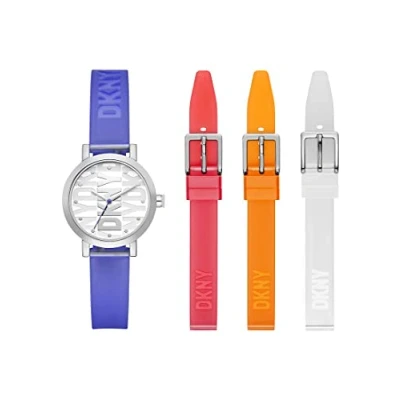 Afbeelding van DKNY SETS Analog Quarz Horloge accessoires, Dames, Maat: One Size, Silber