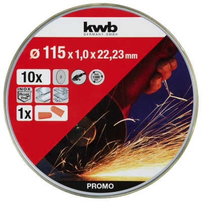 Afbeelding van KWB Doorslijpschijf DUN 115 x 1,0 22,23 mm 10 stuks