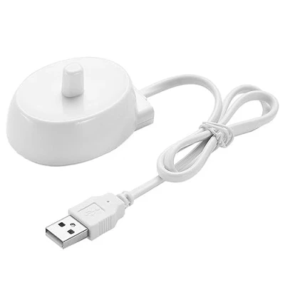 Afbeelding van FiTspi Elektrische Tandenborstel Oplader voor Braun Oral B Serie D12 D20 D16, Tandborstel Adapter Opladen Cradle, Universele USB poort