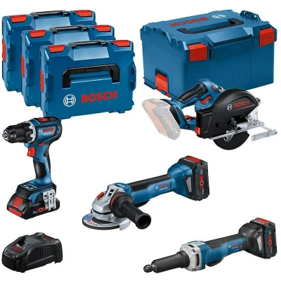 Afbeelding van Bosch Blauw 4 delige Combopack GSR + GWS GKM GGS in L Boxx 0615990N3A