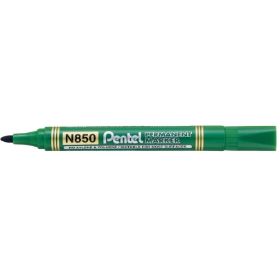 Afbeelding van Pentel N850 D Permanent marker Ronde punt 4,2mm Groen per 12