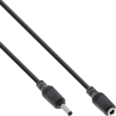 Afbeelding van InLine 26855C electriciteitssnoer Zwart 0,5 m EIAJ 02 (4.0 mm, 1.7 mm)