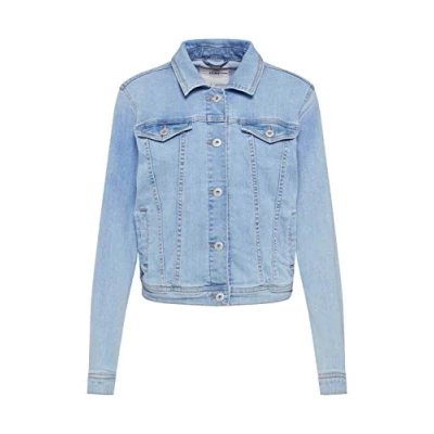 Afbeelding van ICHI IHSTAMPE JA Jeansjack voor dames, denim, overgangsjas met stretch en knopen, lichtblauw (19044), 38