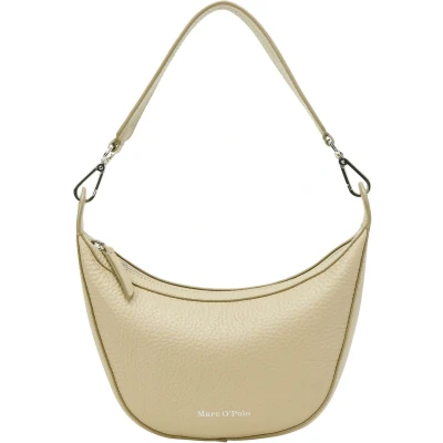 Afbeelding van Marc O&#039;Polo Leren Schoudertas Crossbody Bag Jonesboro Cream Beige