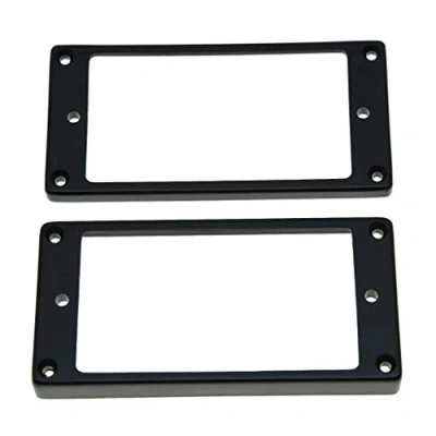Afbeelding van KAISH 2 stks Zwart Humbucker Pickup Ring Platte Base Bottom Frame past Epiphone LP Gitaar