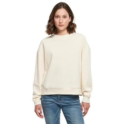 Afbeelding van Ladies Oversized Crewneck Sweater met ronde hals White Sand L