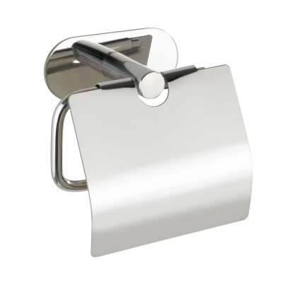 Afbeelding van Wenko Orea turbo loc toiletrolhouder met deksel RVS glans