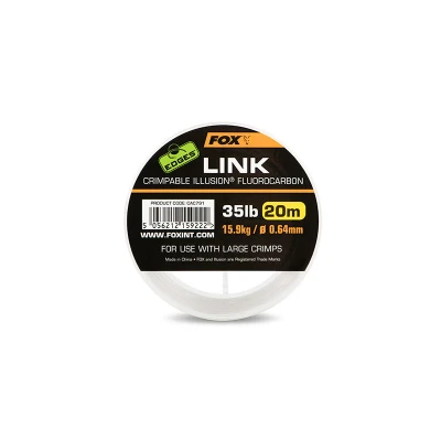 Afbeelding van Fox Edges Link Crimpable Illusionist Fluorocarbon 20m Maat : 35lb 0.64mm