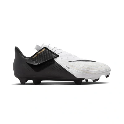 Afbeelding van Nike Performance Phantom GX II Academy EASY ON FG MG Voetbalschoenen met Kunststof noppen, Heren, Maat: 39, White/black/metallic gold coin