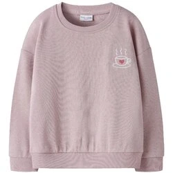 Afbeelding van NAME IT Sweatshirt &#039;NMFVALLENE&#039; pastellila / pitaja roze wit
