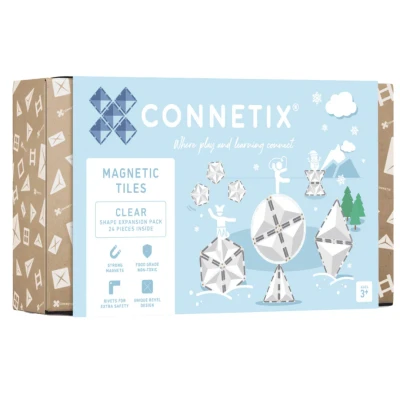 Afbeelding van Connetix magnetische tegels clear shape expansion pack 24st