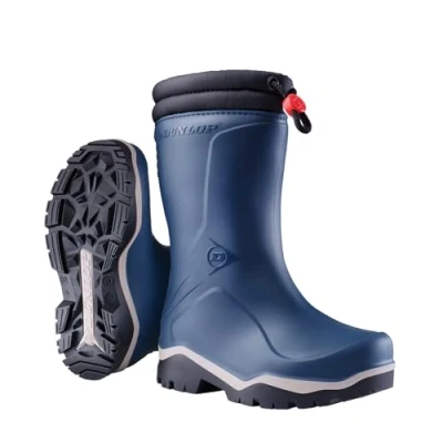 Afbeelding van Dunlop K354061 Blizzard Kinderlaars gevoerd PVC Blauw/Grijs/Zwart