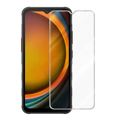 Afbeelding van Cadorabo Pantser film compatibel met Samsung Xcover 7 Beschermende in KRISTALHELDER Geharde (Tempered) display beschermglas 9H hardheid 3D Touch