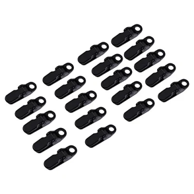 Afbeelding van voortenttapijt clips, dekzeil houders, tentvloer tentclips set zeilclips kleine klem houder clips klemmen, 20 stuks winddichte luifelclips klemmen
