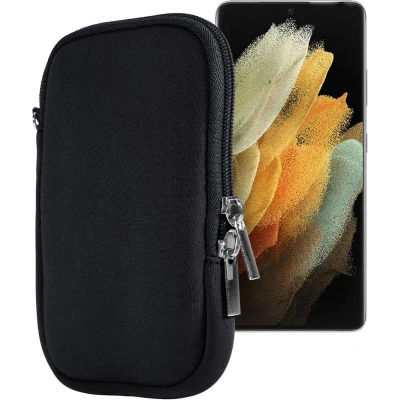 Afbeelding van Cadorabo Universele Neopreen beschermhoes geschikt voor mobiele telefoons, telefoons tot 5.5&quot; (inch) in ZWART met polsband