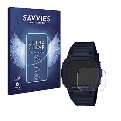 Afbeelding van Savvies (6 Stuks) Schermbeschermer voor Casio G Shock GMD S5600 Screen Protector Ultra Transparant