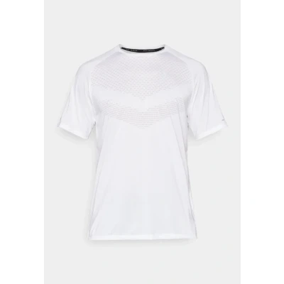 Afbeelding van Nike Performance Stride TOP Sport Tshirt, Heren, Maat: Large, White/reflective silver