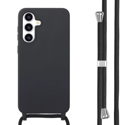 Afbeelding van Samsung Galaxy A36 Hoesje Siliconen en TPU (zacht) imoshion Softcase/Koordhoesje/Backcover Zwart Telefoonhoesje
