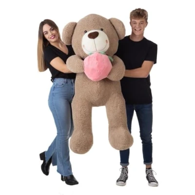 Afbeelding van Knuffelbeer Aardbei 140 cm