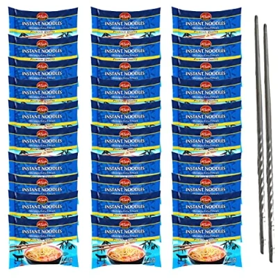Afbeelding van Asia Gold instant noedels, 30 x 60 g, korte MHD, Chinese Aziatische ramen, plus OYOY eetstokjes