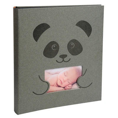 Afbeelding van Fotoalb 60p. zwart 2 9x32cm ZÉPHIRE grijs per