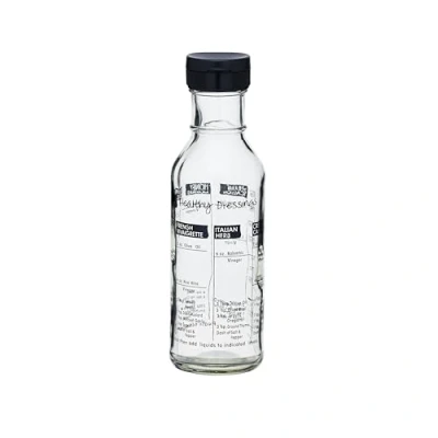 Afbeelding van KitchenCraft KCDRESSERGLS Salade Dressing Shaker met recepten, glas, 355 ml