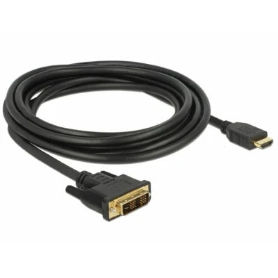 Afbeelding van Delock Kabel DVI 18+1 mannelijk &gt; HDMI A 3 m zwart