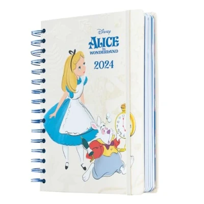 Afbeelding van Grupo Erik A5 Agenda 2024 Alice In Wonderland Dagagenda 12 Maanden 1 Dag Per Pagina Planner Dagboek