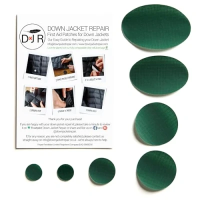 Afbeelding van Donsjack reparatie: eenvoudig te gebruiken, voorgesneden, zelfklevend, zacht, waterdicht, scheurbestendige nylon stofpatches om gaten/tranen in kleding repareren, donsjacks,