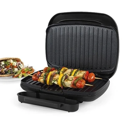 Afbeelding van Petra Health Grill Non Stick Panini Press verwijderbare lekbak Easy Clean geen olie