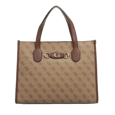 Afbeelding van Guess IZZY TOTE Handtas, Dames, Maat: One Size, Latte/brown
