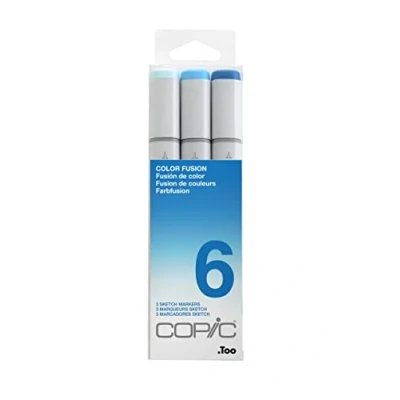 Afbeelding van Copic Sketch Marker Set van kleurenfusie 6 3 stuks