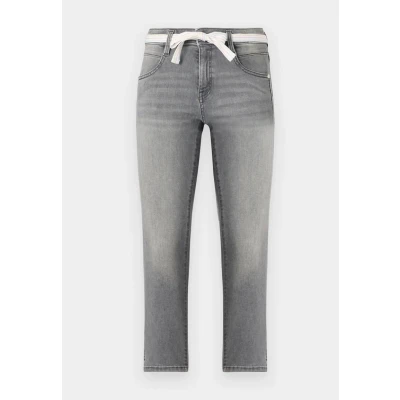 Afbeelding van TOM Tailor Alexa Cropped Slim fit jeans, Dames, Maat: 29, Clean mid stone grey denim