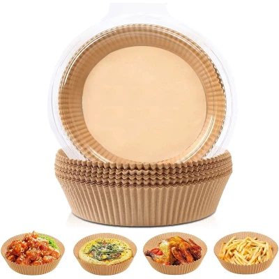 Afbeelding van Airfryer Bakpapier Geschikt voor Wegwerpbakjes 20cm 16cm bodemdiameter 100 Stuks