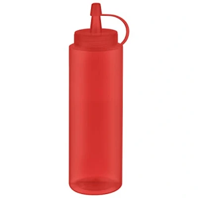 Afbeelding van APS Knijpfles, set van 6 Ø 7 cm, H: 20 490 ml polyethyleen, transparant met schroefdeksel dop Vulopening: 5,5 cm