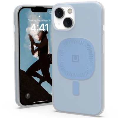 Afbeelding van Apple iPhone 14 MagSafe Hoesje Kunststof UAG Hardcase/Backcover Blauw Telefoonhoesje Shockproof/Valbescherming