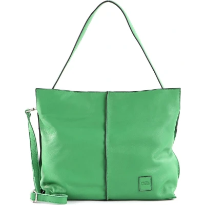 Afbeelding van FREDsBRUDER Leren Schoudertas FB Hobo Electric Green Groene