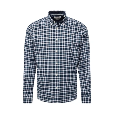 Afbeelding van s.Oliver Regular FIT Kariertes MIT Buttondownkragen Overhemd, Heren, Maat: 3XL, Weiß