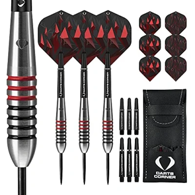 Afbeelding van Darts Corner Astrofire Geringde stalen tip dartset 25g
