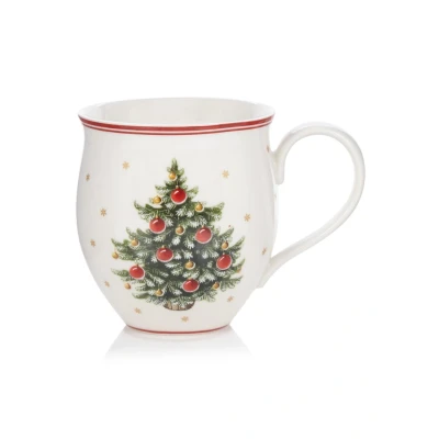 Afbeelding van Villeroy &amp; Boch Toy&#039;s Delight Koffiebeker Dennenboom set 4 stuks