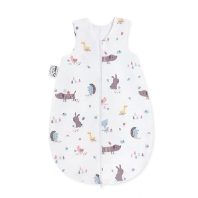 Afbeelding van Julius Zöllner Babyzomerslaapzak van 100% jerseykatoen, maat 74, Öko Tex Standard 100, Crazy Animals