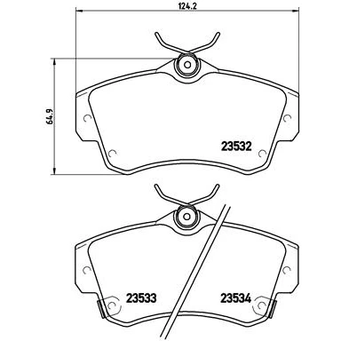 Afbeelding van Brembo Remblokset P 11 012