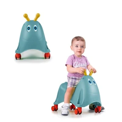Afbeelding van FEBER Casual, blauw, loophulp in rupsvorm en grappige kleuren, stabiel veilig, ontwikkeling van jongens meisjes vanaf 1 jaar, beroemd (FED37110)