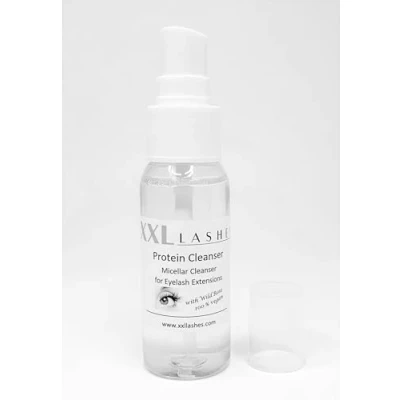Afbeelding van XXL Lashes make up eiwitreiniger, wimper micellaire reiniger met wilde roos, geschikt voor wimperextensions, olie en alcoholvrij, 30 ml wimpershampoo in spraydispenser, gezichtstoner, rozenwater