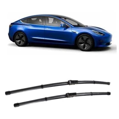 Afbeelding van 26&quot;+19&quot; Car Front Wiper Blades, for Tesla Model 3 2017 2023 Windscreen Rubber Set of Blades Clean Decorative Accessories