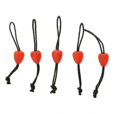 Afbeelding van Concept Fishing Dacron Connectors Soft (5 pcs) Maat : Small Red
