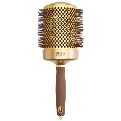 Afbeelding van Olivia Garden Blowout Shine Wavy Gold &amp; Brown Haarborstel 80 mm